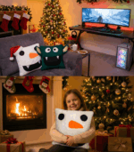 snowman pillow xmas gift
