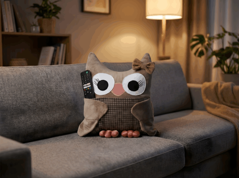 owl pillow gift
