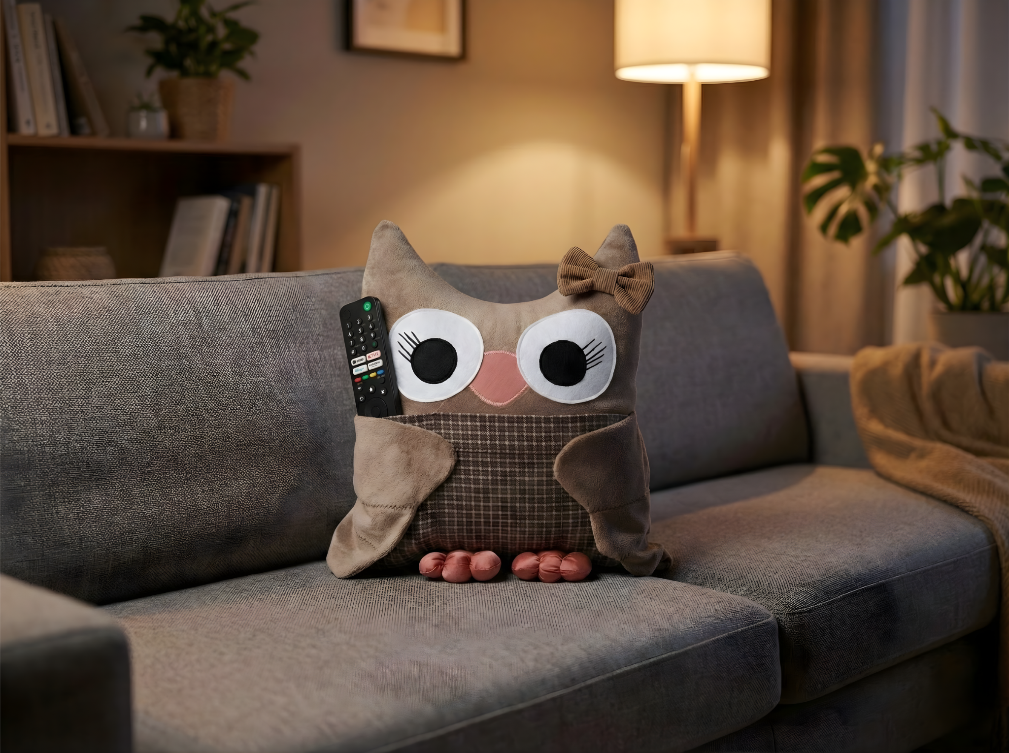 owl pillow gift
