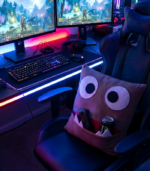 Brown Monster Stuffed Animal. Sensory Toys for Autism. Velvet Throw Pillows for Kids. - Image 12