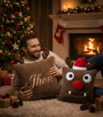 rudolph pillow xmas gift