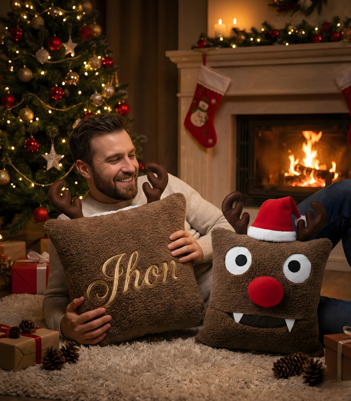 rudolph pillow xmas gift