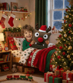 rudolph pillow xmas gift