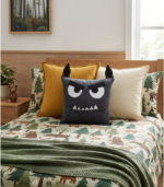 Grey Werewolf Monster Pillow with Pocket for Halloween | Spooky Halloween Decor | Nursery Gift - Image 9