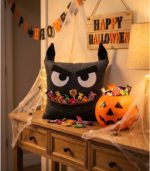 Grey Werewolf Monster Pillow with Pocket for Halloween | Spooky Halloween Decor | Nursery Gift - Image 10