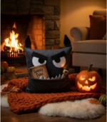 Grey Werewolf Monster Pillow with Pocket for Halloween | Spooky Halloween Decor | Nursery Gift - Image 11