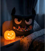 Grey Werewolf Monster Pillow with Pocket for Halloween | Spooky Halloween Decor | Nursery Gift - Image 12