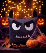 Grey Werewolf Monster Pillow with Pocket for Halloween | Spooky Halloween Decor | Nursery Gift - Image 13