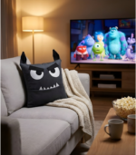 Grey Werewolf Monster Pillow with Pocket for Halloween | Spooky Halloween Decor | Nursery Gift - Image 8